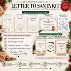 Personalised Letter to Santa Kit | Capybara Christmas Activity Pack