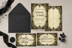 Black Lace Personalised Enclosure Cards | Pack of 10 | A6 or A5