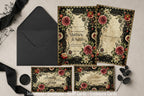 Gothic Floral Wedding Invitation Suite Bundle