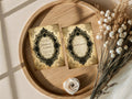 Lace Oval Frame Romantic Literature Wedding Party Invitations & Envelopes | Pack of 10