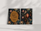 Moody Floral Wedding Party Invitations & Envelopes | Pack of 10