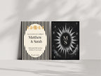 Pack of 10 Alternative Celestial Moon & Sun Wedding Wedding Invitations