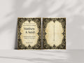 Black Lace Romantic Literature Wedding Party Invitations & Envelopes | Pack of 10
