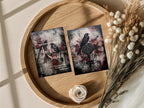 Gothic Birds Wedding Party Invitations & Envelopes | Pack of 10