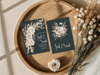 Dark Boho Rose Wedding Welcome Sign