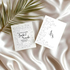 Monochrome Floral Wedding Party Invitations & Envelopes | Pack of 10