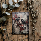 Gothic Birds Wedding Party Invitations & Envelopes | Pack of 10