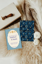 Pack of 10 Alternative Celestial Moon & Sun Wedding Wedding Invitations | Blue