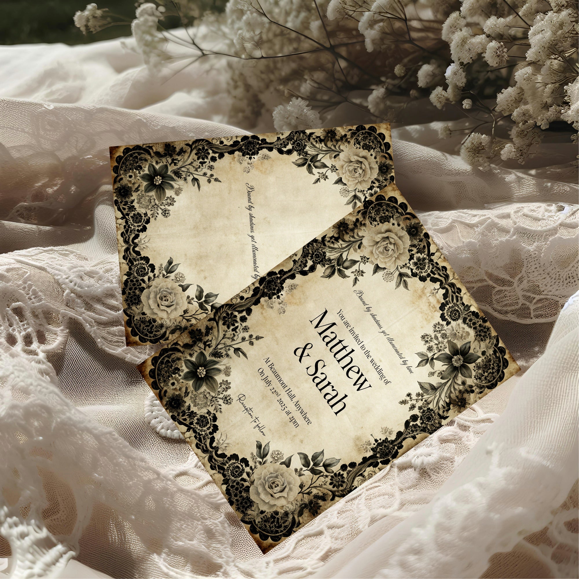 Black Rose Complete Wedding Signage Bundle