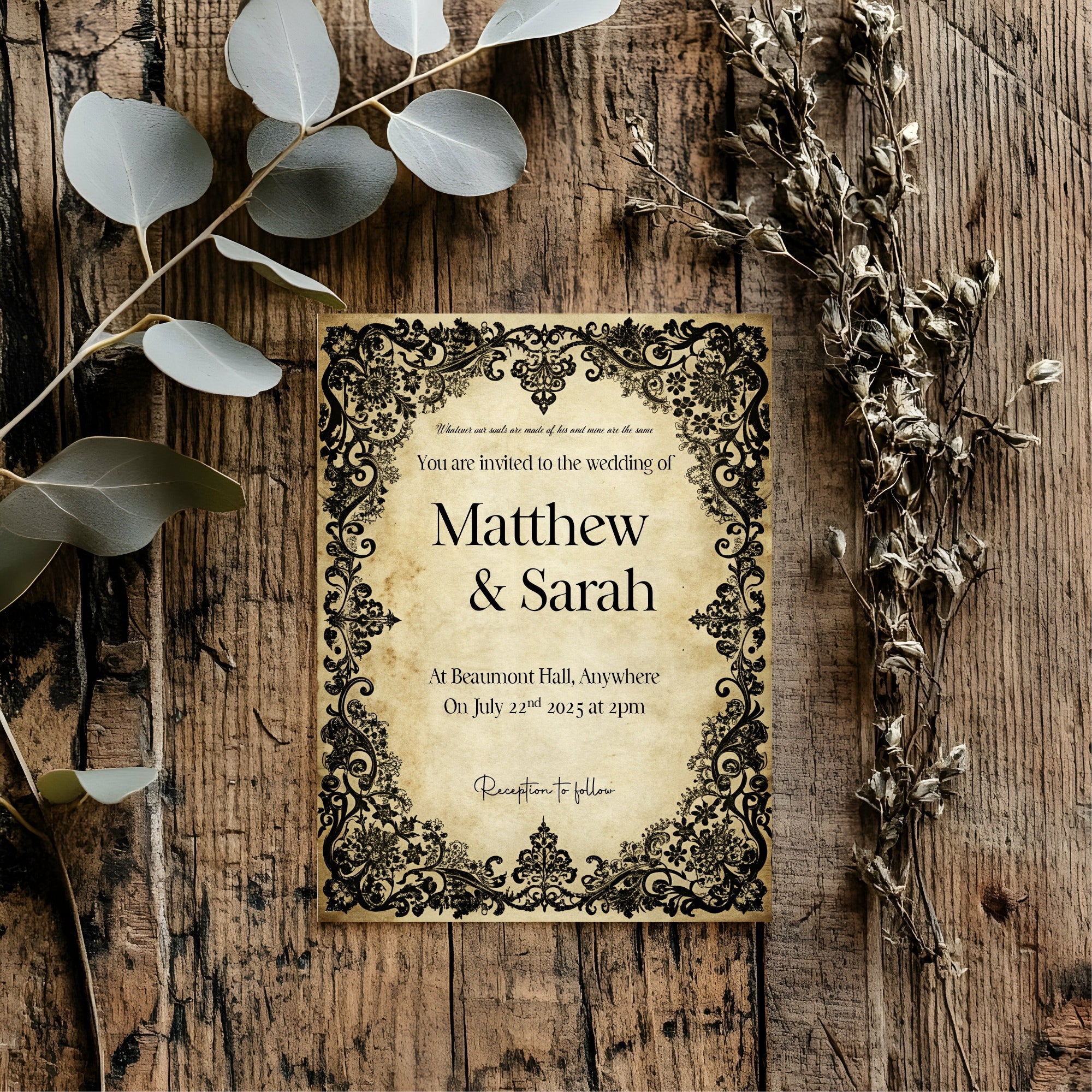 Black Lace Essentials Wedding Signage Bundle