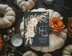 Dark Boho Wedding Party Invitations & Envelopes | Pack of 10