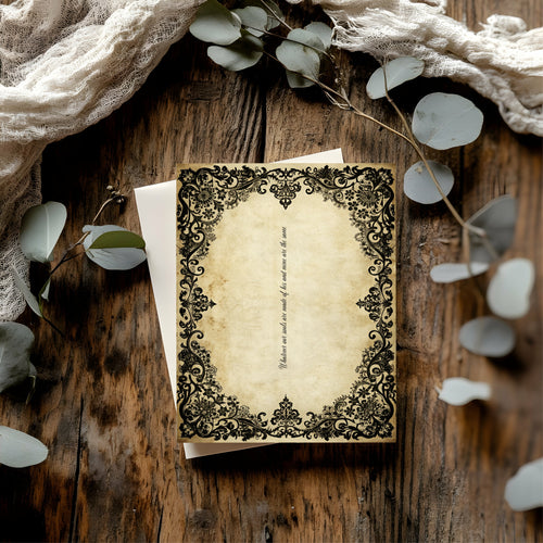 Black Lace Wedding Invitation Suite Bundle