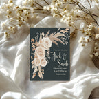 Dark Boho Rose Wedding Welcome Sign