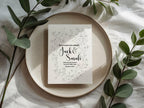 Monochrome Floral Wedding Party Invitations & Envelopes | Pack of 10