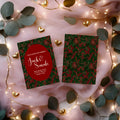 Floral Christmas Patterned Wedding Party Invitations & Envelopes – wedding invitation design, image 4
