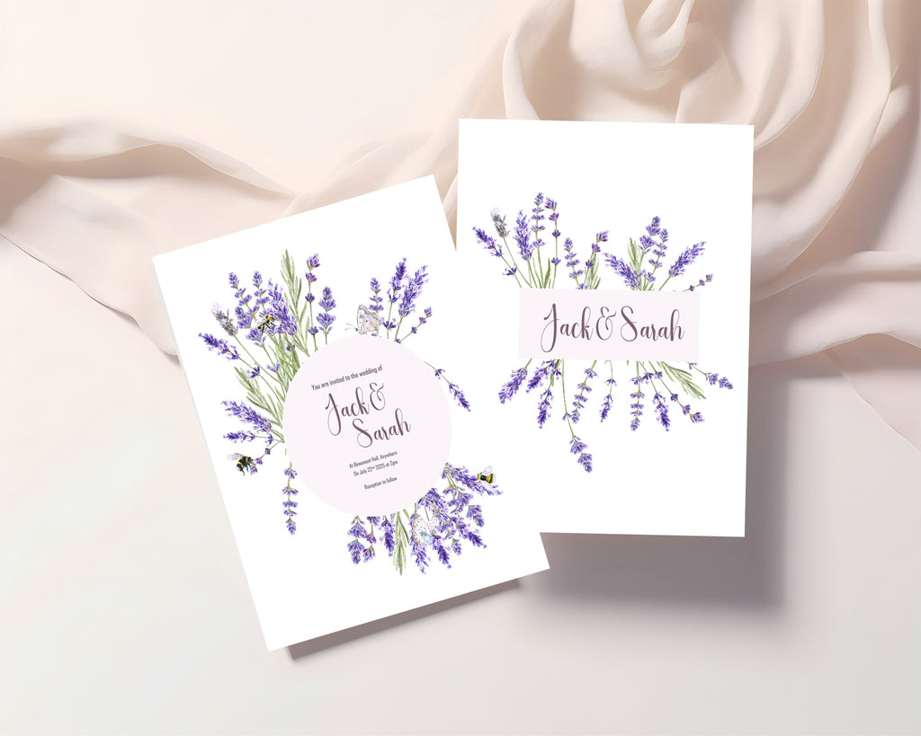 Lavender Flower Wedding Welcome Sign