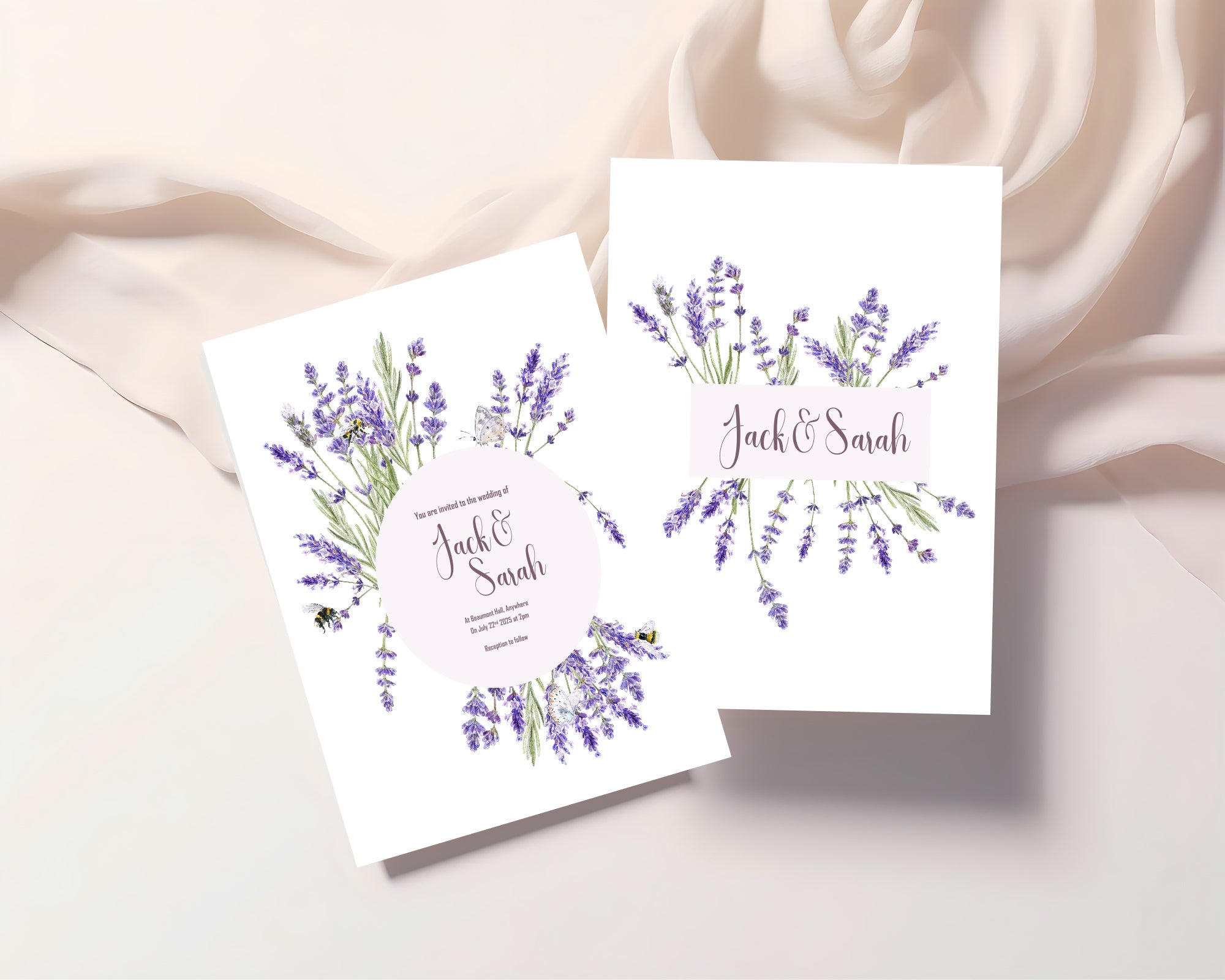 Lavender Flower Wedding Welcome Sign
