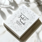 Monochrome Floral Wedding Welcome Sign