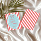 Lobster Party Wedding Welcome Sign | Red & Blue