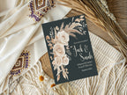 Dark Boho Wedding Party Invitations & Envelopes | Pack of 10