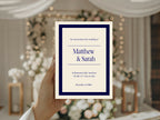 Celestial Swan In Love Wedding Welcome Sign – Double Sided Moon Keepsake Print