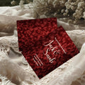 Red Velvet Wedding Party Invitations & Envelopes | Pack of 10