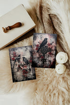 Gothic Birds Wedding Party Invitations & Envelopes | Pack of 10