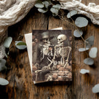 Gothic Skeleton Rose Wedding Party Invitations & Envelopes | Pack of 10