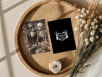 Gothic Skeleton Rose Wedding Party Invitations & Envelopes | Pack of 10