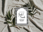 Harlequin Diamond Wedding Invitations & Envelopes – Pack of 10 | Multiple Colour Options