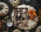 Gothic Skeleton Rose Wedding Party Invitations & Envelopes | Pack of 10