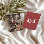 Gothic Skeleton Rose Wedding Party Invitations & Envelopes | Pack of 10