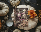 Gothic Skeleton Rose Wedding Party Invitations & Envelopes | Pack of 10