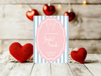 Pink & Blue Lobster Wedding Party Invitations & Envelopes | Pack of 10