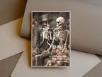 Gothic Skeleton Rose Wedding Party Invitations & Envelopes | Pack of 10