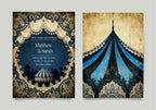 Gothic Circus Wedding Invitation Suite | RSVP & Details Cards