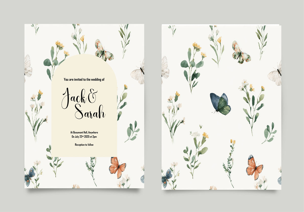 Wildflowers Wedding Invitation Suite – wedding invitation design, image 6
