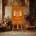 Gothic Wedding Party Invitations & Envelopes | Orange | Pack of 10