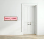Bonjour Panoramic Print | 16"x5" Sign - Larosier Prints
