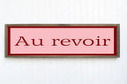 Au Revoir Print | 16"x5" Sign - Larosier Prints