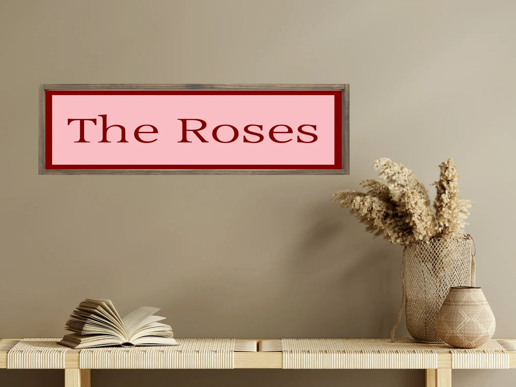 Personalised Family Name Print | 16"x5" Sign - Larosier Prints