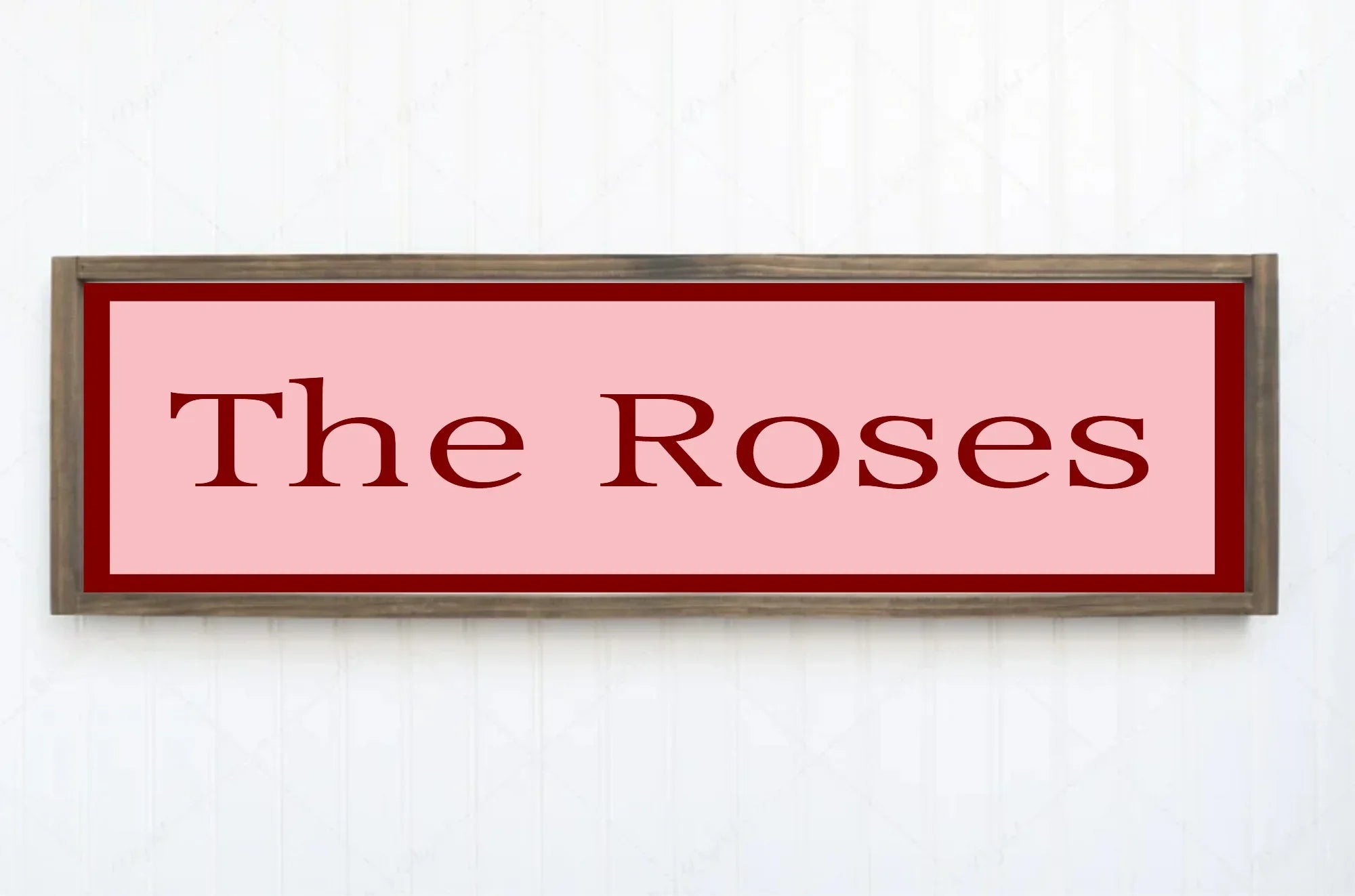 Personalised Family Name Print | 16"x5" Sign - Larosier Prints
