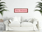 Personalised Family Name Print | 16"x5" Sign - Larosier Prints
