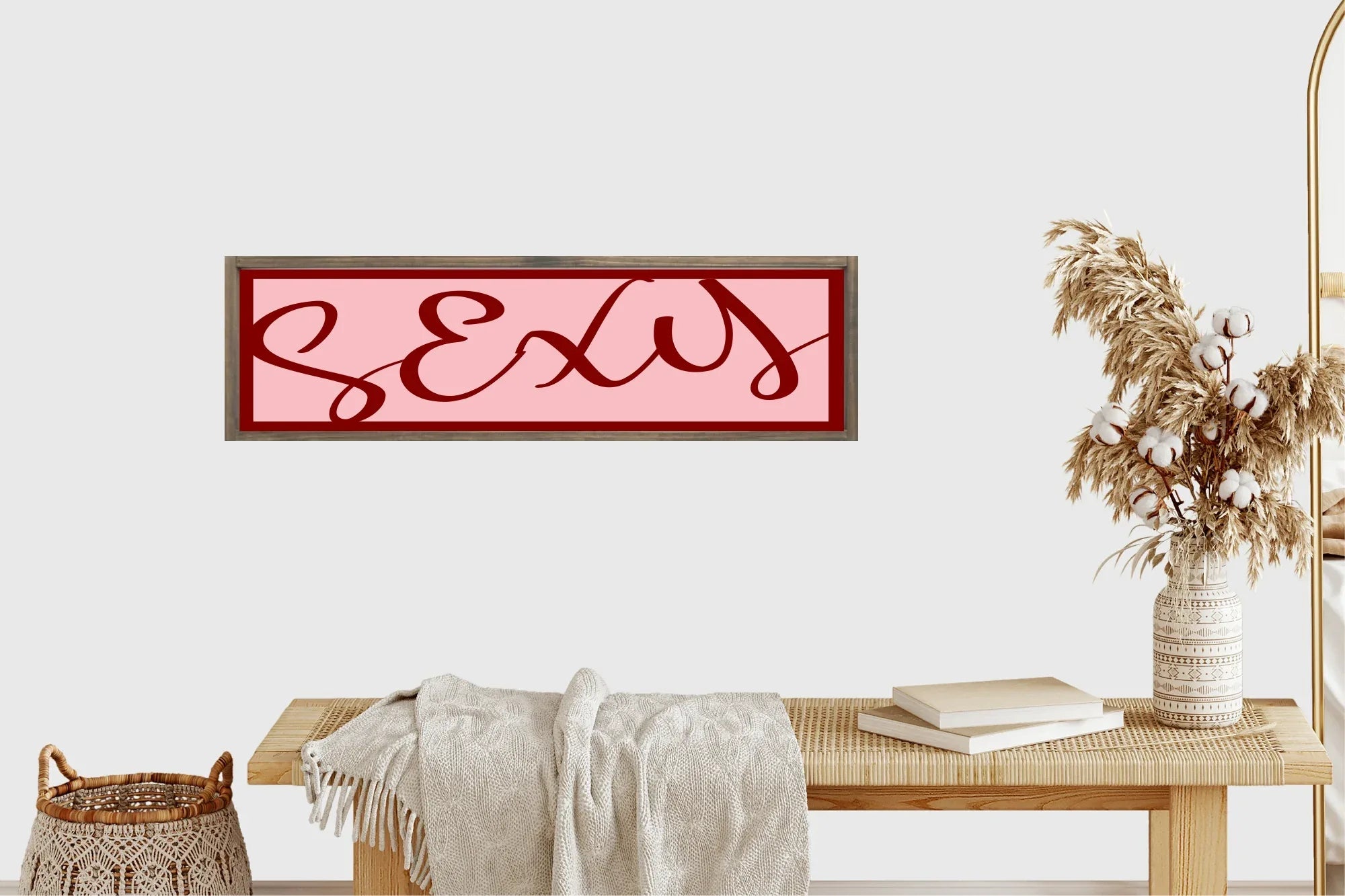 Sexy Print | 16"x5" Sign - Larosier Prints