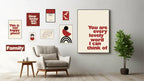 Abstract Circles Print | Geometric Shapes | Family & Love Wall Art - Larosier Prints