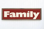 Family Print | Panoramic Sign | 16"x5" - Larosier Prints