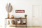 Family Print | Panoramic Sign | 16"x5" - Larosier Prints