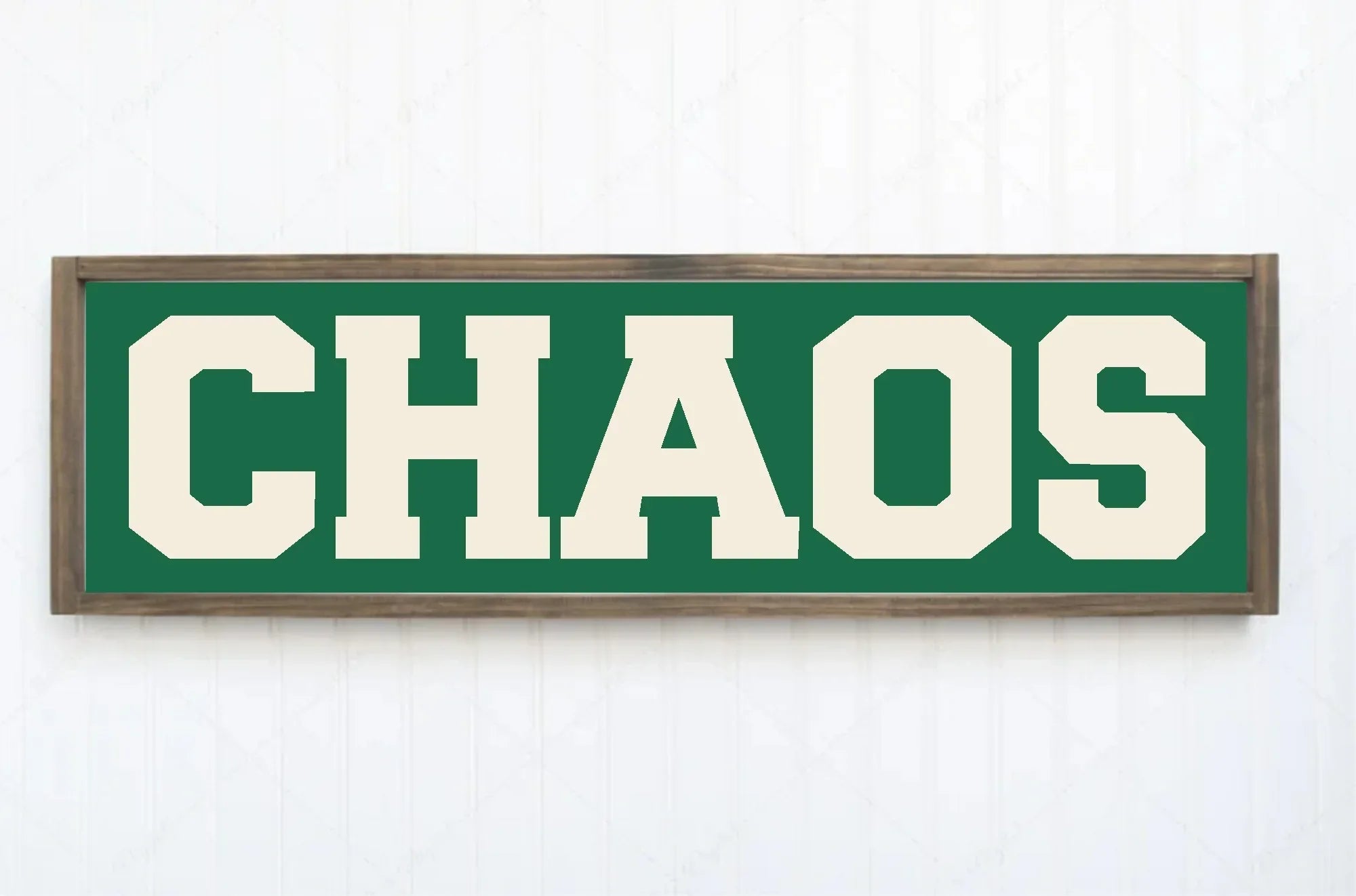 Chaos Print | Panoramic Sign | 16"x5" - Larosier Prints