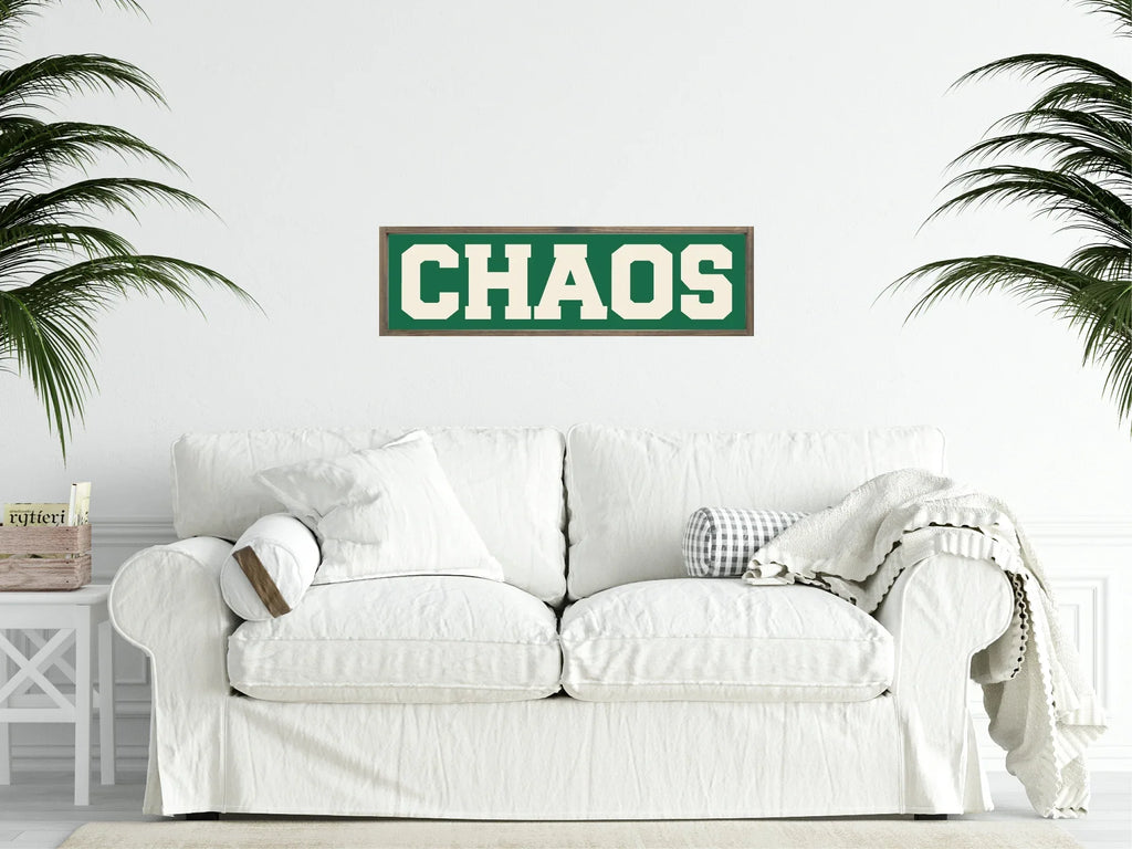 Chaos Print | Panoramic Sign | 16"x5" - Larosier Prints