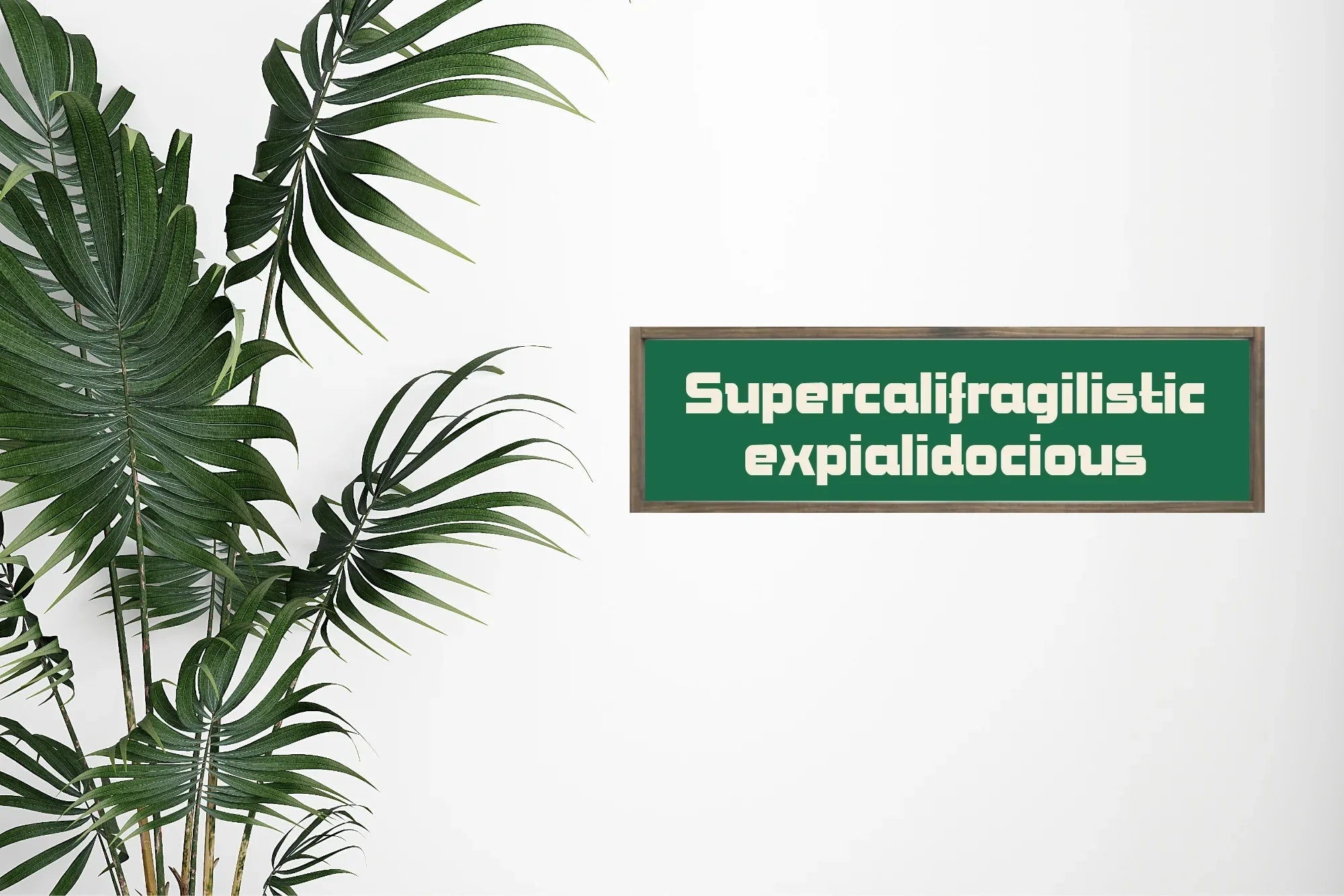 Supercalifragilisticexpialidocious Print | Panoramic Sign | 16"x5" - Larosier Prints